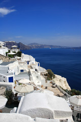 view of Fira town - Santorini