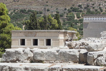 Obraz premium Archaeological site of Knossos. Minoan Palace. Crete