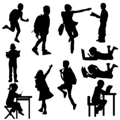 silhouettes kids