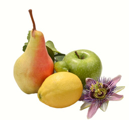 Green apple, pear and lemon