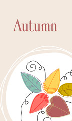 Cute autumn illustration