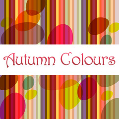 Colorful striped autumn background illustration