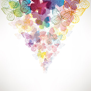 abstract background with butterfly
