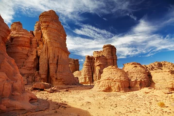 Cercles muraux Sécheresse Sahara Desert, Tassili N'Ajjer, Algeria