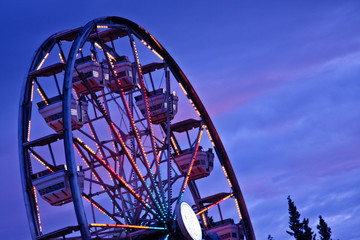 Ferris Wheel at Night