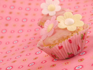 Sweets, Cupcakes with flowers