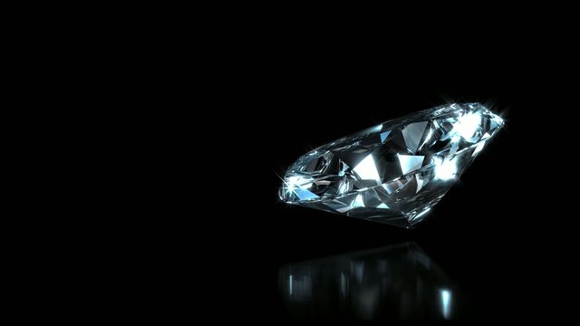 Shiny rotating diamond. Seamlessly loopable.