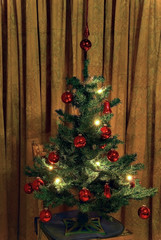 Weihnachtsbaum im Retro Style - retro style Christmas tree