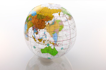 ビニールの地球儀