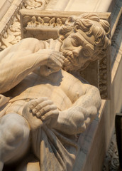 Milan - giants statue from west facade of Dom