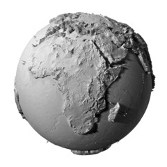 Gray Globe - Africa
