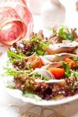 Herring salad with endiive for Christmas