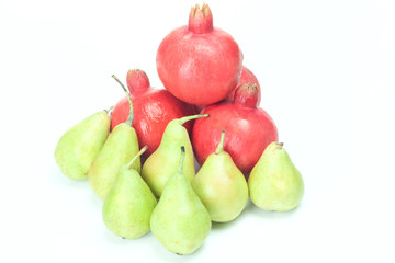 Pears and pomegranates