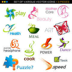 icons set- 13 vector pieces