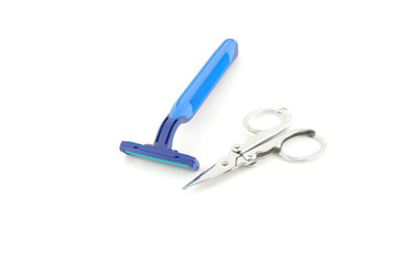 Shaving-set and nail scissors