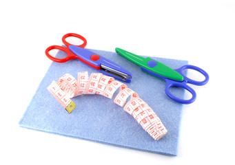 Domestic utensils over white