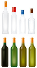 Alcohol bottles