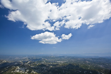 mountain view in montanegro national park