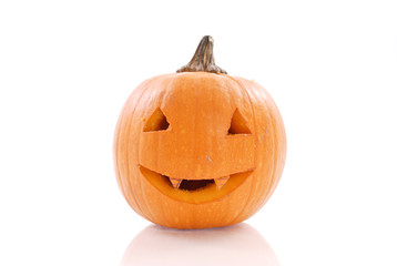 Fun Carved Smiling Pumpkin