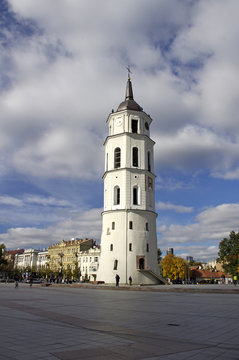 Bellfre tower of cathedral of Vilnius, Lithuania