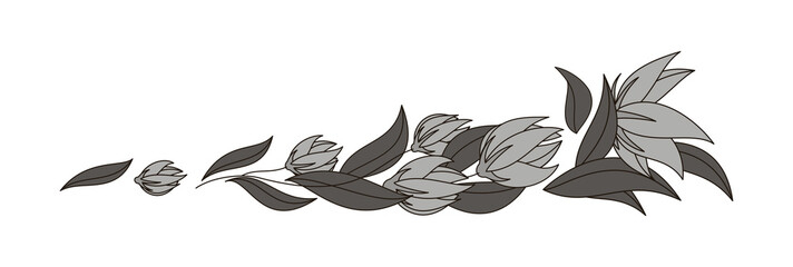 Abstract decorative flowers