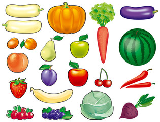 Fruits and vegetables