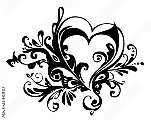 &quot;Herz mit Ranken&quot; Stockfotos und lizenzfreie Vektoren auf