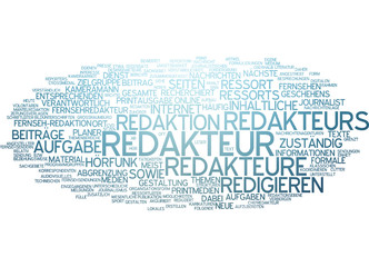 Obraz premium Redakteur