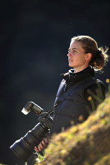 The girl with a camera.