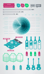 infographics element icons and symbols