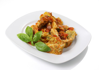 Frittata a fette - Sliced ​​omelette