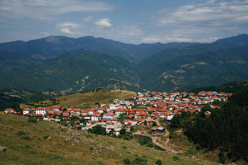 Fototapeta na wymiar Village in Rhodope Mountains
