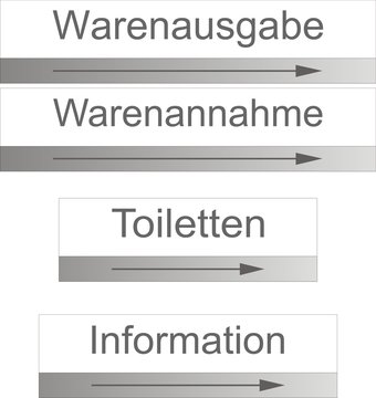 Wegweiser, Hinweisschild