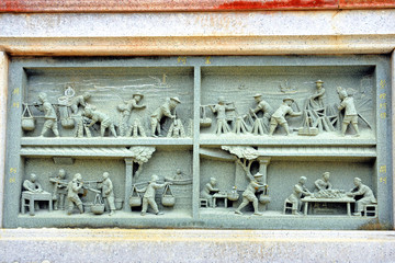 Xiamen Tanah Kee mausoleum  carved decoration