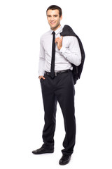 Young businessman standing