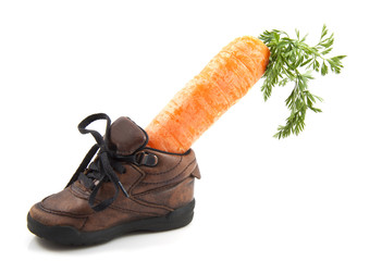 Carrot in shoe