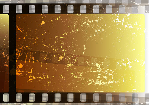 Grunge film strips (vector)