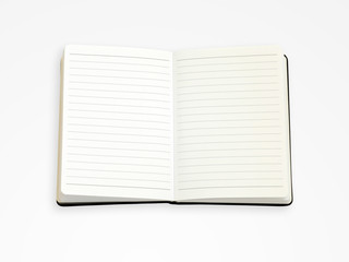 Empty note book