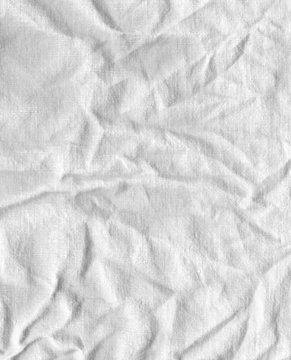 creased white fabrics