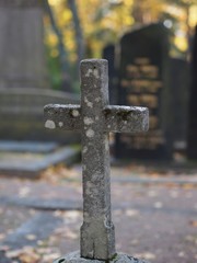 Cross on a Graveyard