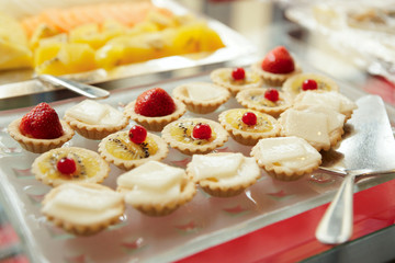 Sweets on banquet table