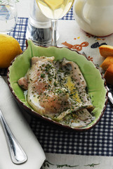 Trucha con grappa y limón