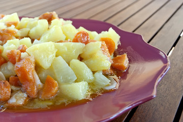 carrots with potatoes