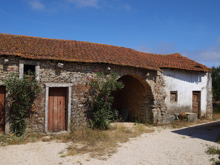 Fototapeta na wymiar old farm buildings in Fatima Portugal
