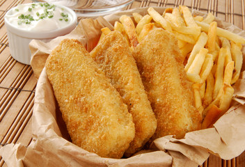 Golden fish and fries