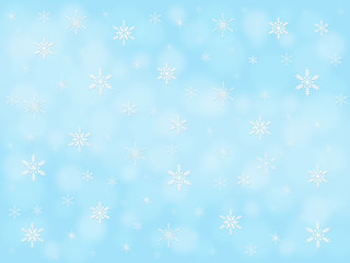 Naklejka na ściany i meble Christmas snowflake background