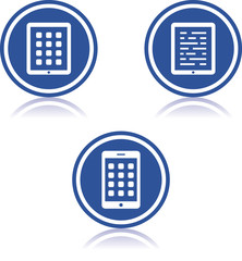 Tablet computers and ebooks - Vector icons