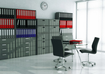 Document  and File Database Room in a corporate office