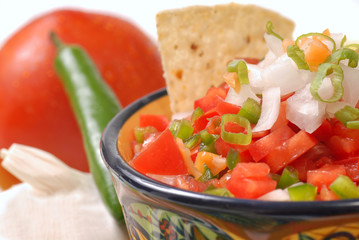 Spicy salsa with variety of ingredients