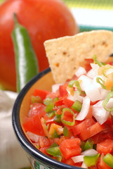 Spicy salsa with variety of ingredients